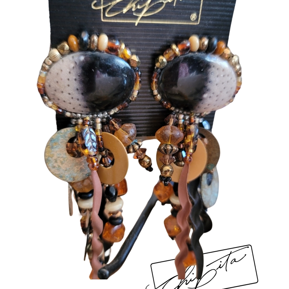NWOT Chipita Rare Beaded Earrings